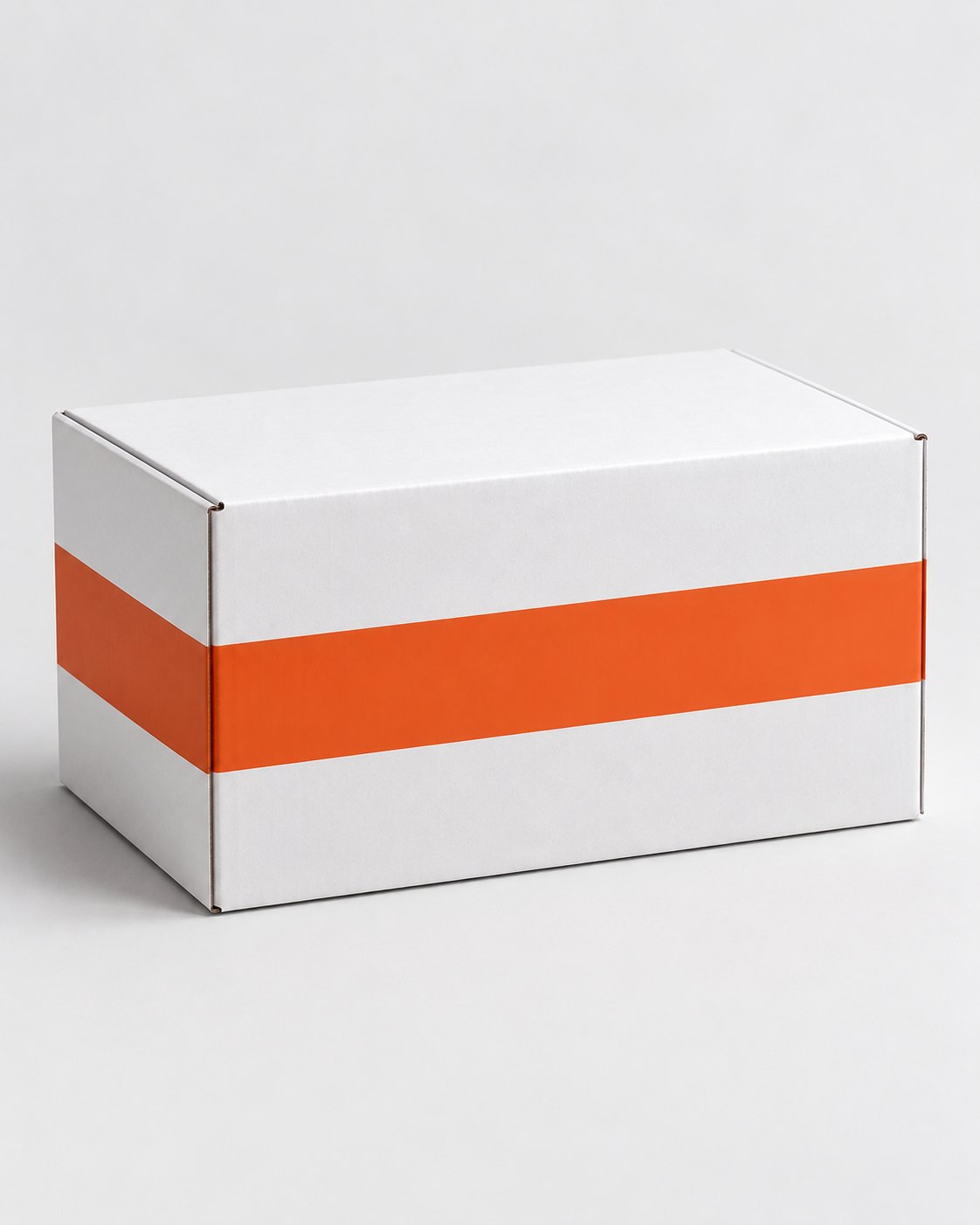 White BinDone refill box with an orange band